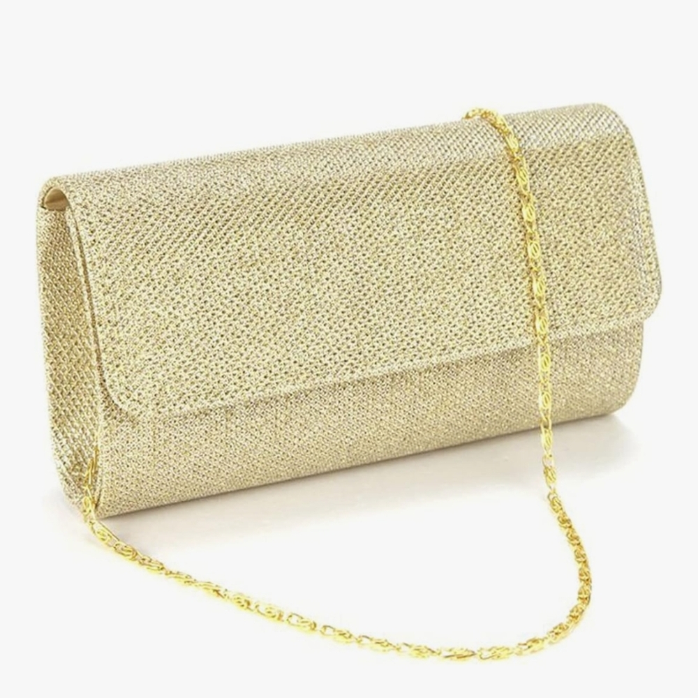 Elegant‎ Gold Clutch Bag